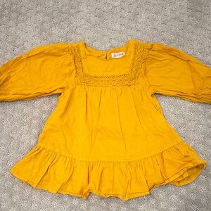 Cat & Jack Yellow Casual Kids Dress